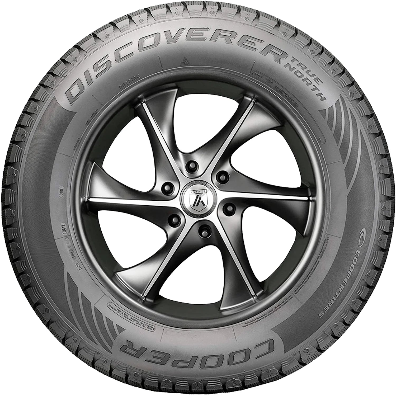 Set of 4 (FOUR)  Discoverer True North 235/55R20 102H (Studless) Snow Winter Tires Fits: 2017-20 Cadillac XT5 Premium Luxury, 2014-17 INFINITI QX60 Hybrid