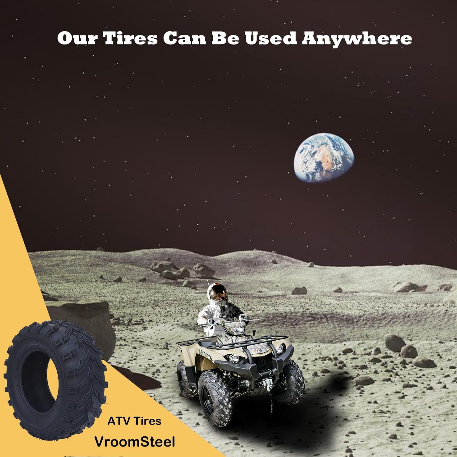 At24X11-10 ATV/UTV Tires - All-Terrain, Off-Road, Mud/Trail Tires, Tubeless