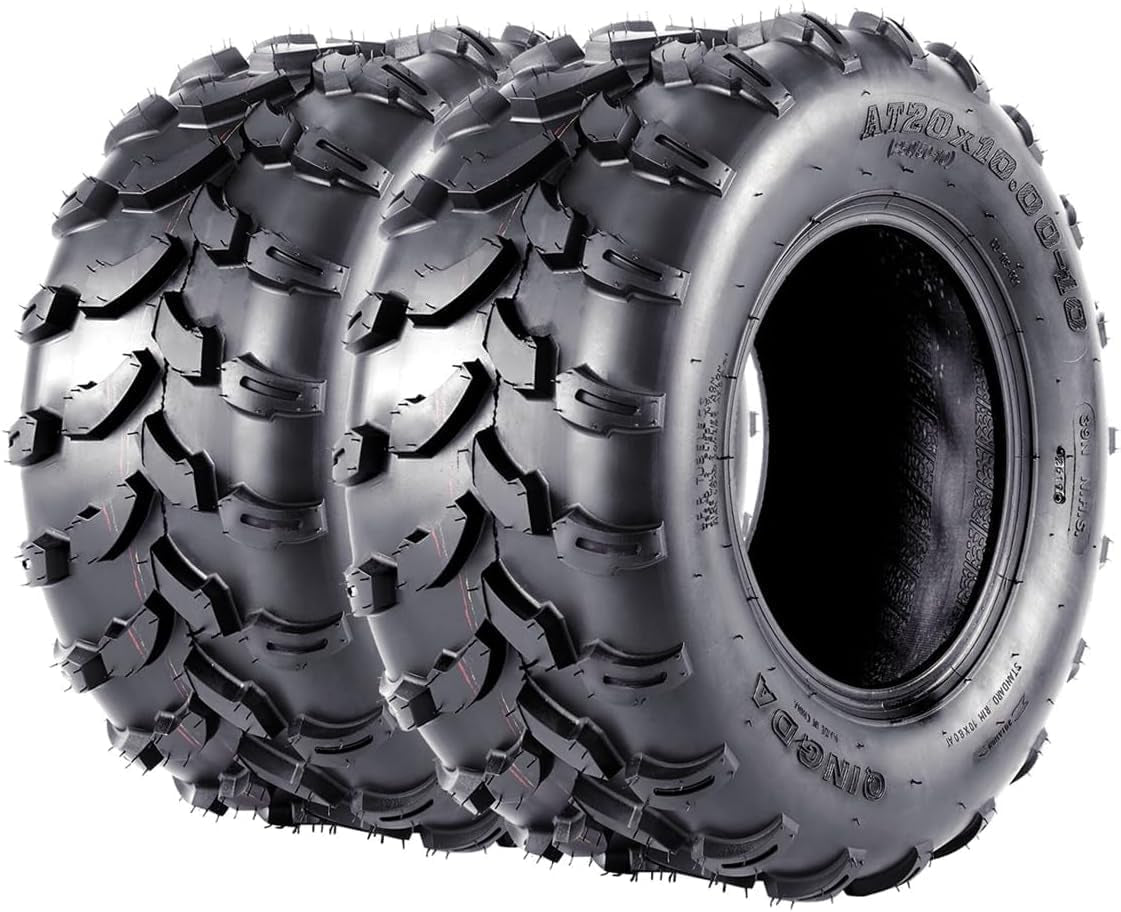Set of 2 ATV Tires All-Terrain Tires 19X9.5-8 4PR ATV UTV Trail Sand Mud Off-Road Tires Tubeless