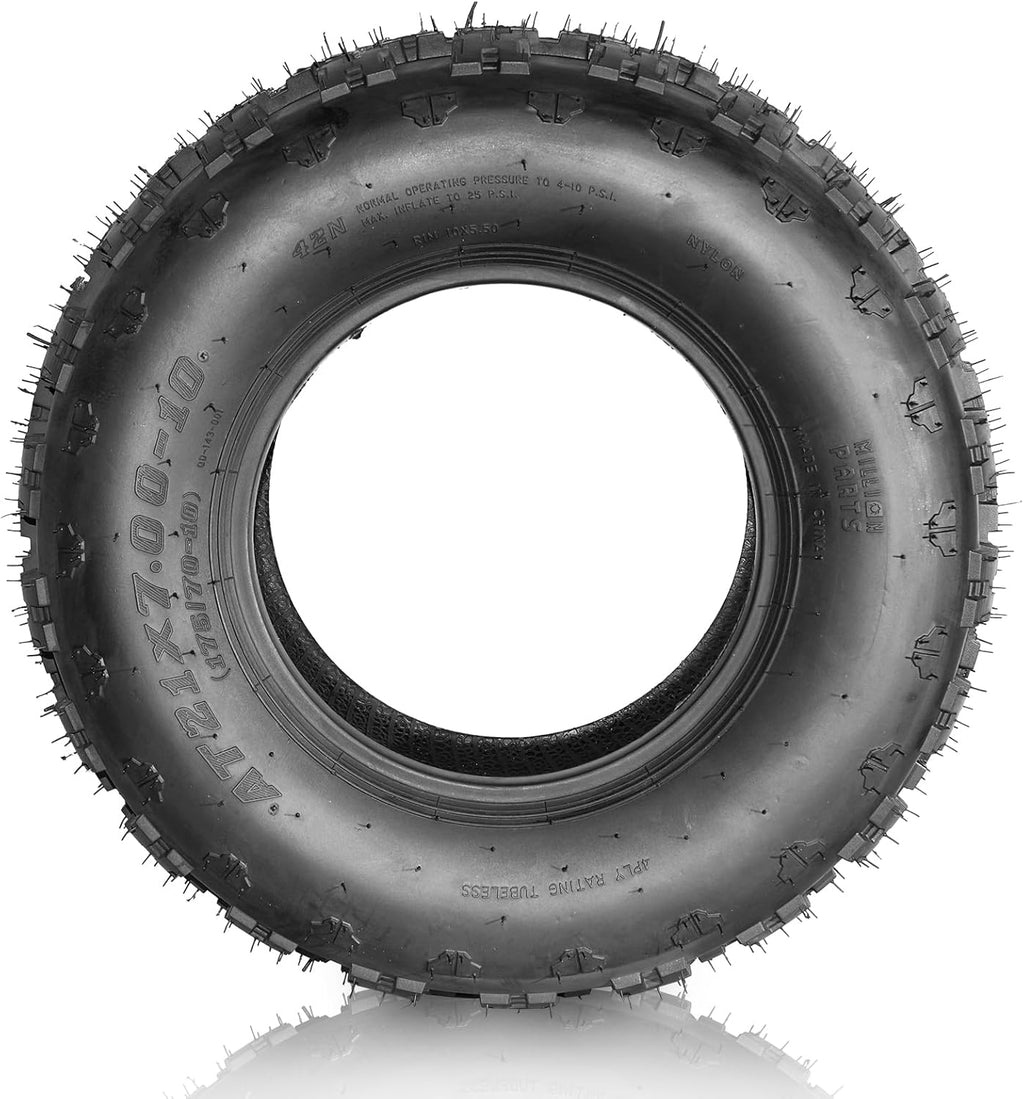 21X7X10 ATV Tires 10'' Tires Sport Trail Front ATV UTV Tires Tubeless 4PR Set of 2