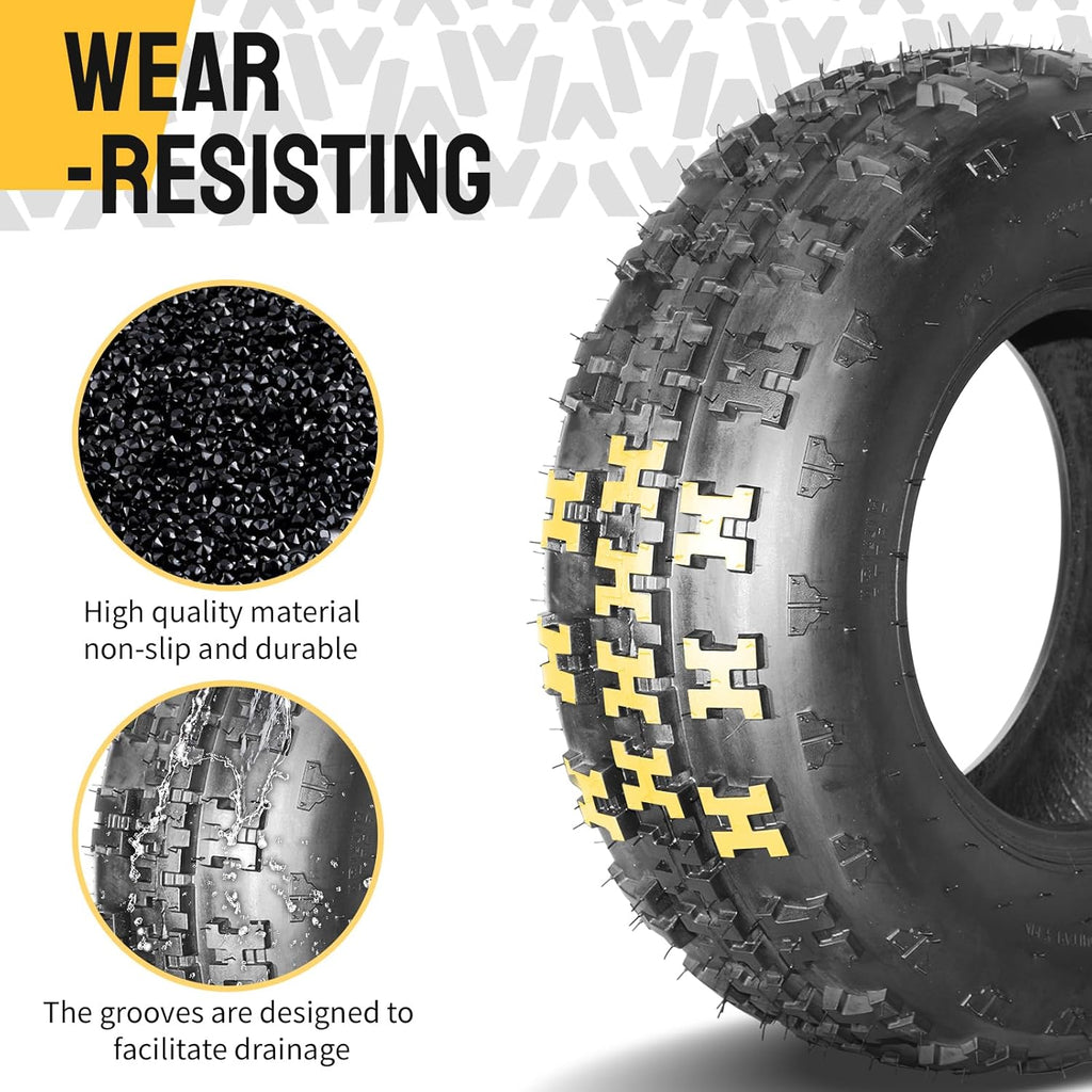 21X7X10 ATV Tires 10'' Tires Sport Trail Front ATV UTV Tires Tubeless 4PR Set of 2