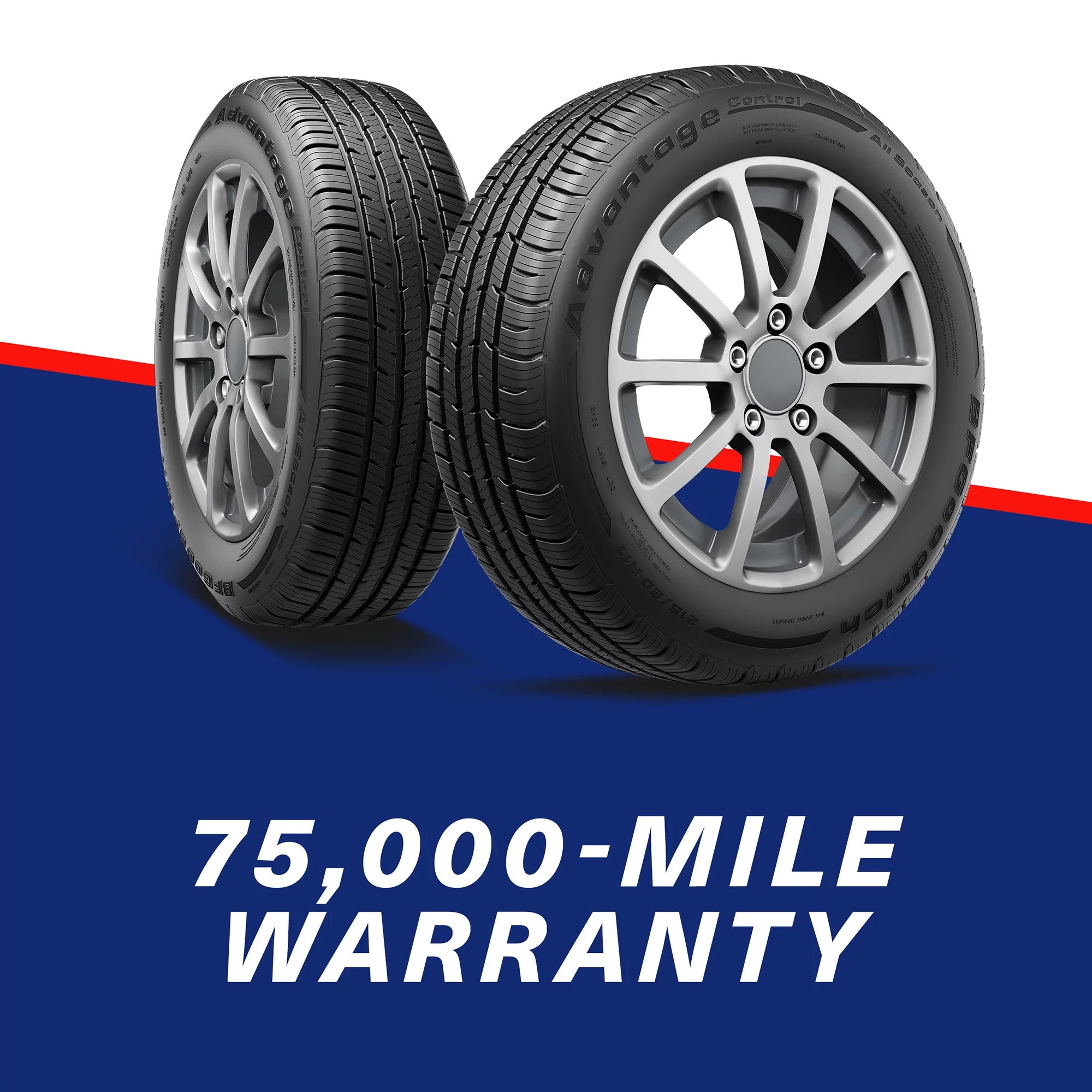 Bfgoodrich Advantage Control All-Season 245/50R20 102V Tire Fits: 2012 Jeep Liberty Limited Jet, 2016-18 Honda Pilot Elite