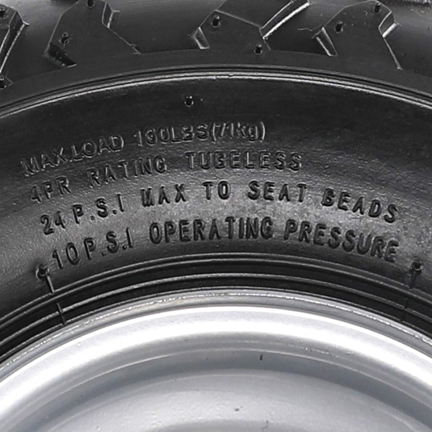 145/70-6 ATV Go Kart Quad Tires and Rims | 4PR Wheels (Set of 4)