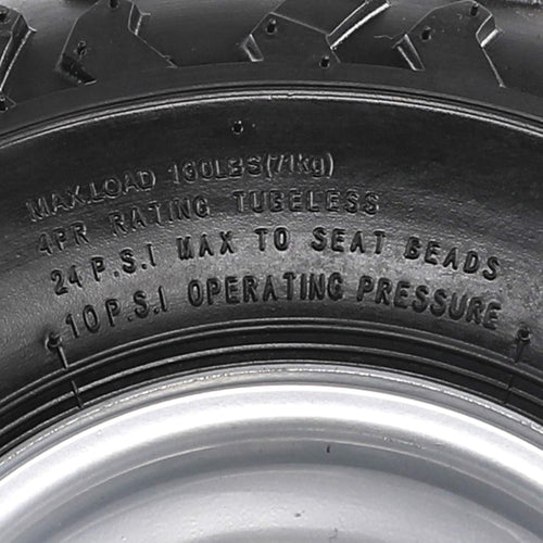 145/70-6 ATV Go Kart Quad Tires and Rims | 4PR Wheels (Set of 4)