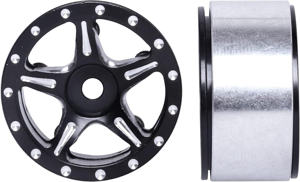 1.0 Beadlock Wheel Rims 1.0" Wheels for 1/24 Axial SCX24 Gladiator Deadbolt Bronco C10 JLU AX24 Upgrades RC Crawler Car