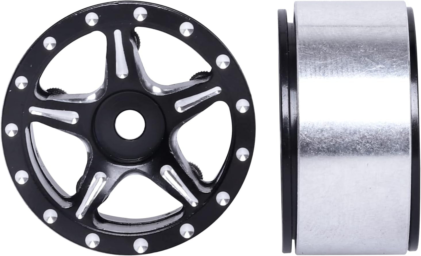 1.0 Beadlock Wheel Rims 1.0" Wheels for 1/24 Axial SCX24 Gladiator Deadbolt Bronco C10 JLU AX24 Upgrades RC Crawler Car