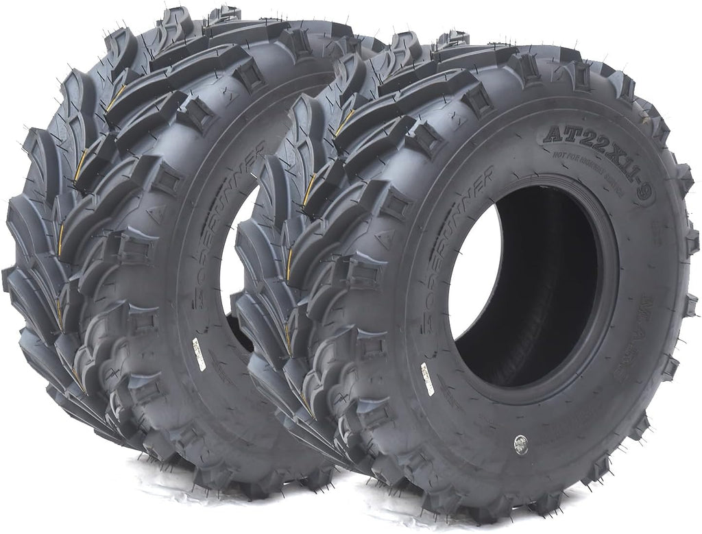 22X7-11 ATV Tire - ATV/UTV Tires, All-Terrain Tires, Off-Road Tires, Mud/Trail Tires, Tubeless, Set of 2